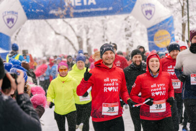 Jubileuszowy 10. Krakowski Bieg Walentynkowy w zimowej aurze